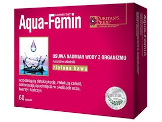 Aqua-Femin na zatrzymywanie wody w organizmie.