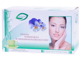 Herbatka pomocnicza w niedoskonałościach cery 