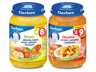 Nowość! GERBER wprowadza do swojej oferty nowe produkty dla dzieci pomiędzy 8. a 12. miesiącem życia